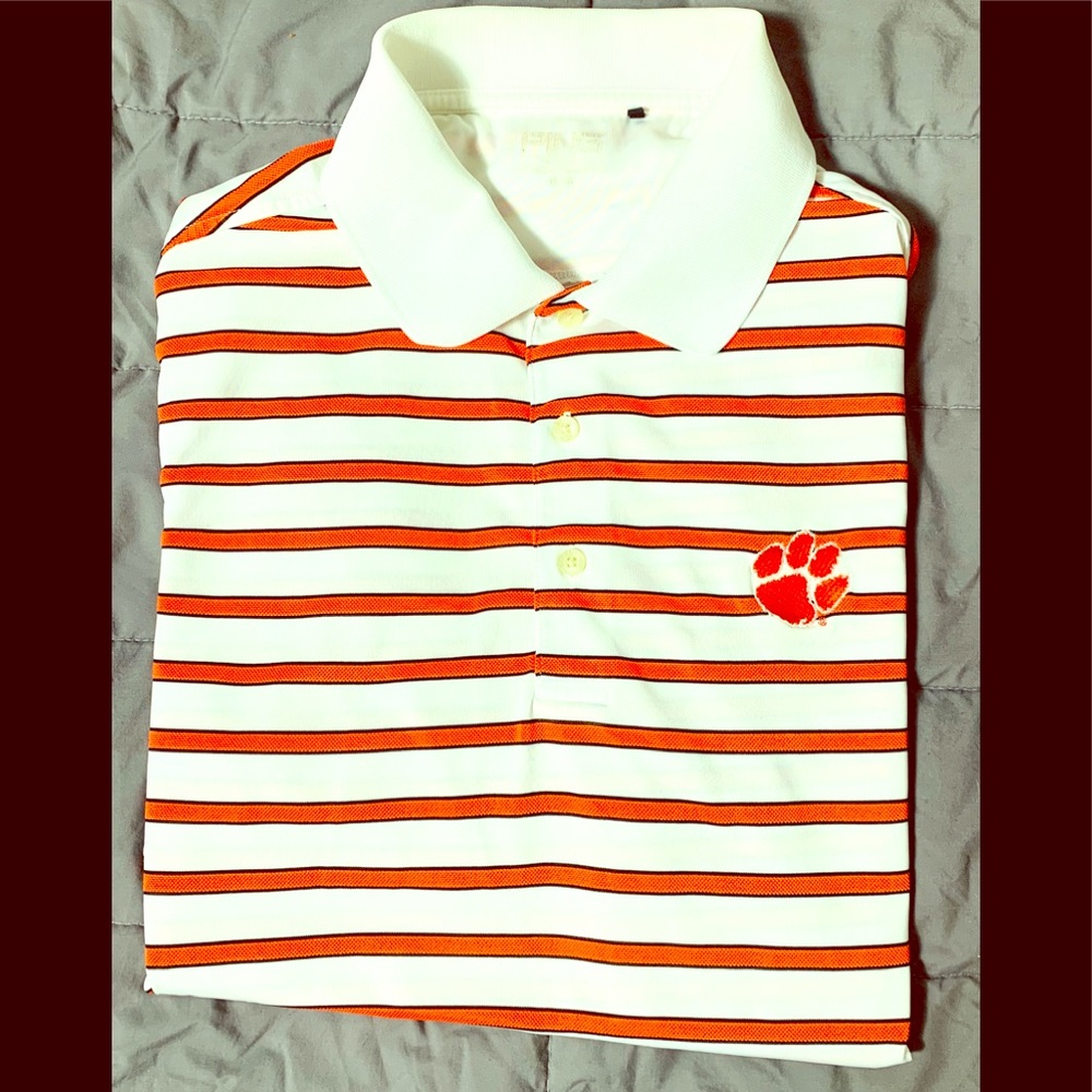 Men’s Ping Clemson Polo Short Sleeved Medium Shirt